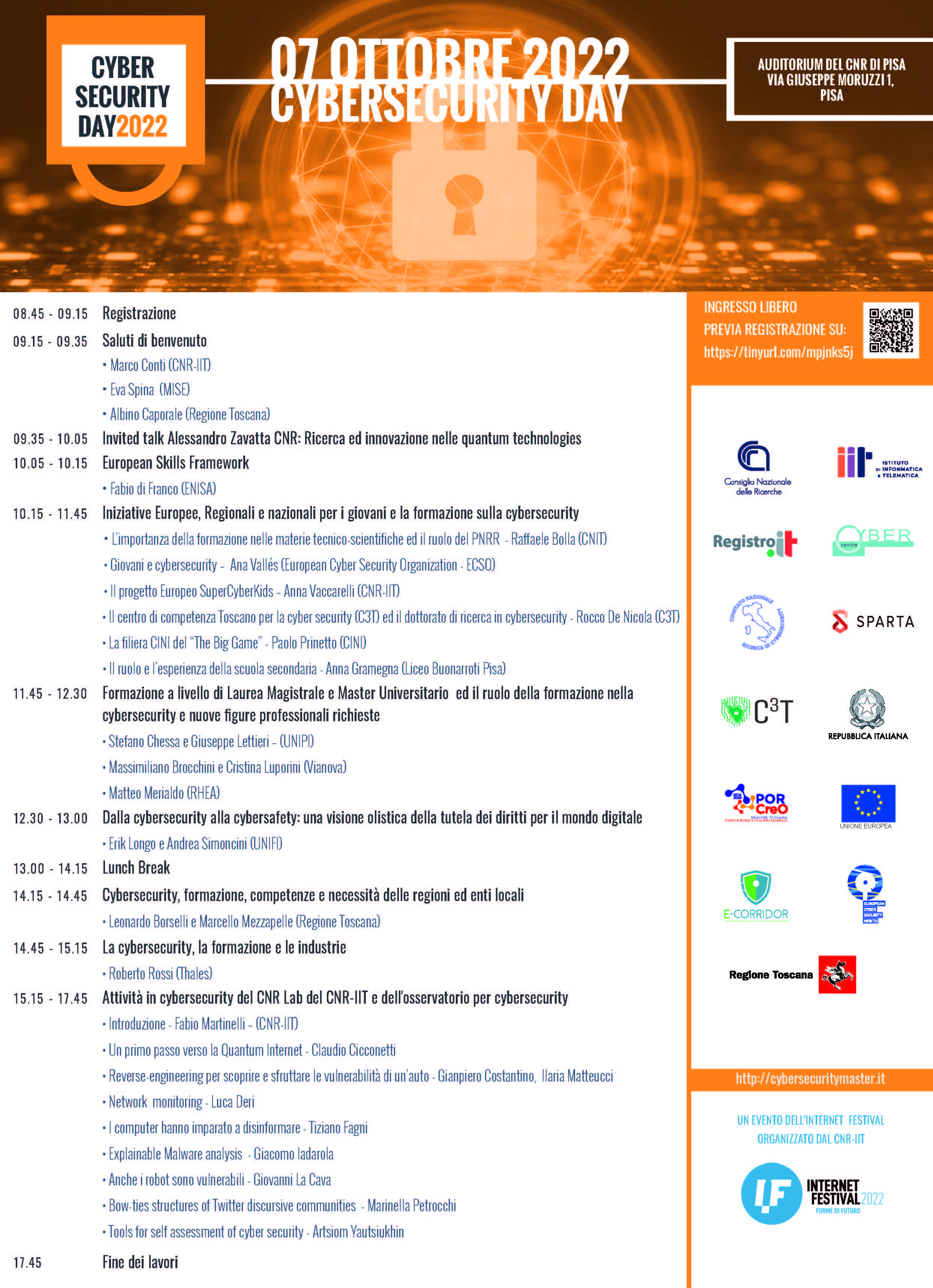 Programma Cybersecurity Day 2022