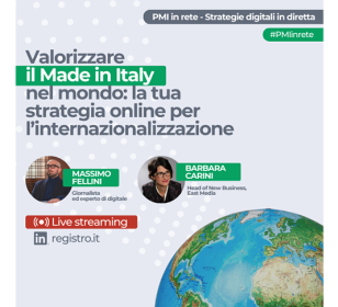 Banner promozionale della diretta LinkedIn del 4 dicembre, con titolo e foto dei relatori